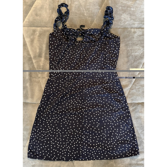 Jjwm woman WOMEN'S BLUE with WHITE POLKA DOT CAMI DRESS SIZE SMALL Summer - Picture 13 of 14